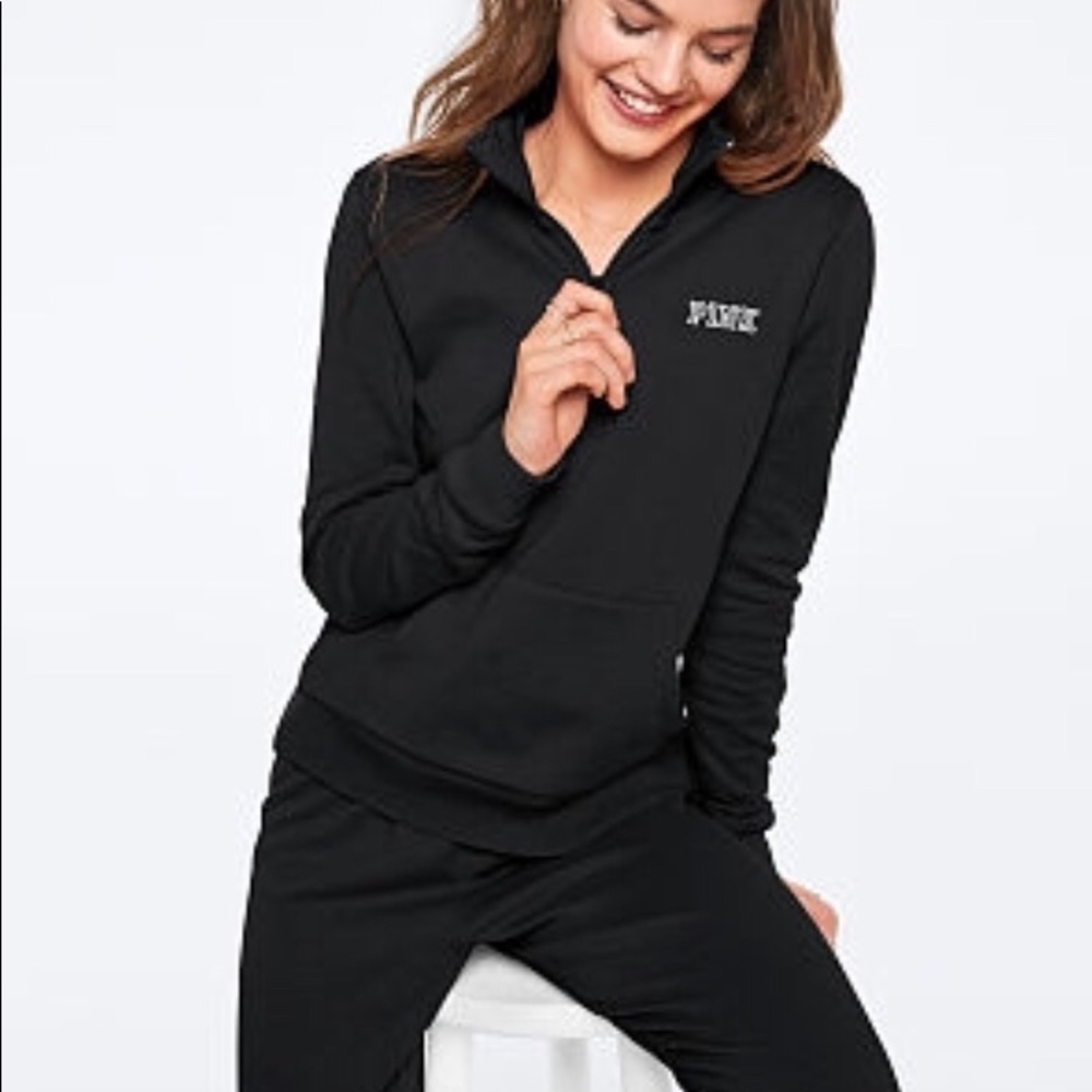 NWOT PINK QUARTER ZIP